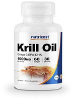 Nutricost Krill Oil 1000mg, 60 Softgels - Omega-3 EPA-DHA Krill Oil Supplement