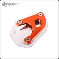 Frames & Fittings Motorbike Kickstand Foot Side Stand Extension Pad Support Plate for KTM Super Adventure 1050 1290 15-17 1090 17-18 1190 14-17 - (Color: Silver)