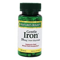 Nature's Bounty Gentle Iron 28 mg 90 Capsules