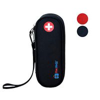 PracMedic Bags EpiPen Carrying Case, Compact - Holds 2 EpiPens or Auvi-Q and Asthma Inhaler - Immediate Access to Allergy Medications During Emergency Situations for Kids and Adults (Black)