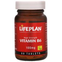 Lifeplan High Strength Vitamin B6 Pyridoxine 60 Tablets