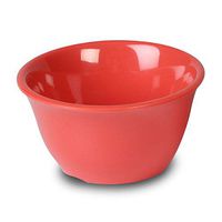 Yanco MS-303RD Mile Stone Bouillon Cup, 7 oz Capacity, 2" Heigt, 4" Diameter, Melamine, Orange Red Color, Pack of 48