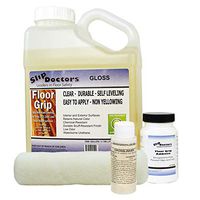 Non Slip Coating - Floor Grip by SlipDoctors (Gloss) | Clear, Roll-On, High-Traction Non-Slip Sealer. Barefoot & Paw Friendly, Easy Application.