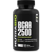 NutraBio BCAA 2500 (500 Capsules)