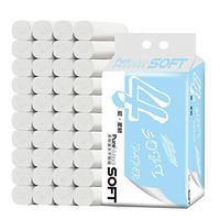 6 Rolls Household Paper Roll Thick Toilet Wood-pulp Paper Roll Toilet Paper