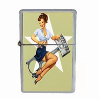 Vintage Retro Sexy Bridesmaid Party Dual Torch Lighter Pin Up Girl-087
