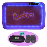 Glow Tray x Cookies(Purple) LED Light Up Rechargeable Auto Party Glow Tray GlowTray Cookies Cigarett Tray Alien Labs Alienalabs Runtz(Purple)