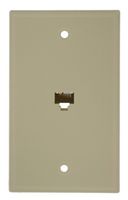 Leviton 40280-I Standard Telephone Wall Jack, Ivory
