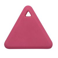 Weite Anti-Lost Theft Device, Portable Triangle Alarm Bluetooth Remote GPS Tracker Child Pet Bag Wallet Key Finder Phone Box (Pink)