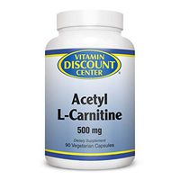 Vitamin Discount Center Acetyl-L-Carnitine 500 mg, 90 Veg Capsules