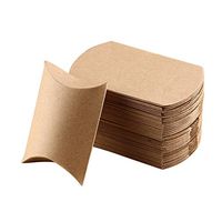 CYNDIE 100Pcs Pillow Shape Candy Box Sweet Wedding Party Birthday Favour Gift Candy Box Wedding Gift Bags Kraft Paper