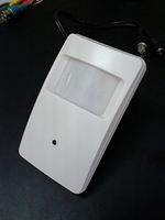 HD-CVI 2MP Spy-Motion Detector Covert Camera: 1080p 2MP PixelPlus CMOS, 3.7mm lens, Pinhole mini-motion det. High-Definition Security Camera (white) with Bracket and screws