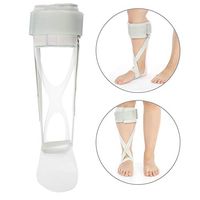 TMISHION Adjustable Foot Drop Orthosis Ankle Corrector Support Brace Protection Correction Splint with X-Shape Foot Fix Strap(M-Right)