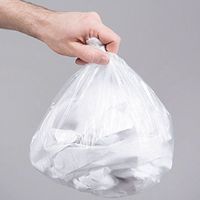 Light Duty 3.5 Gallon 13 Liter Soft Trash Bag Plastic Garbage Waste Bag for Business Office Home Cubicle Coffee Snack Cafe Small Side Desk Statoin Wastebasket Pet Soft Trash 17"x18" Natural- 150/Pack