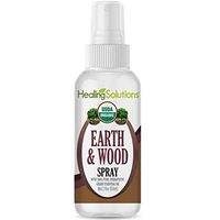 Organic Earth & Wood Spray – Water Infused with Earth & Wood Essential Oil – Certified USDA Organic - 2oz Bottle by Healing Solutions