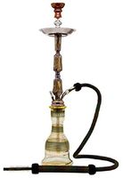 Khalil Mamoon Kamanja Oxidized Hookah 32" Single Hose Hookah