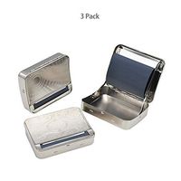 3P Metal 78mm Automatic Cigarette Tobacco Roller Rolling Machine Box Case for 78mm Papers Cigar Maker Random Pattern