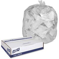 Genuine Joe 70011 Can Liners,16 Gal, 6mic/.20mil, 24-Inch x31-Inch, 1000/CT,Translucent