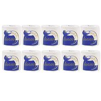 Silky & Smooth Soft Professional Series Toilet Paper Bathroom Kitchen Toilet Tissue Degradable Roll Paper for Bathroom Workshop Restaurant White