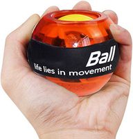 Wrist Trainer Exercises Ball, Wrist Power Gyroscopic Ball with LED Lights, Wrist & Forearm Power Strengthener for Stronger Wrist Flexibility, Arm Muscle, Bones Force and Arthritis Relief (red)