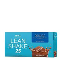 GNC Total Lean Lean Shake 25 to Go Bottles - Swiss Chocolate, 12 Pack, Low-Carb Protein Shake to Improve Weight Loss