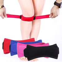 Vech Knee Strap Brace, Patellar Tendon Support Band for Men and Women, Knee Pain Relief & Patella Stabilizer Knee Support for Hiking, Soccer, Basketball, Running, Jumpers Knee, Tennis (Red)