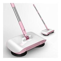 Yg-ct Hand Push Sweepers Sweeping Machine Household Vacuum Cleaner Magic Broom Sweepers Household Cleaning Tools Mopping Machine (color : Pink)