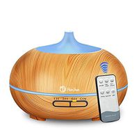 HONSUN Smart Aroma Diffuser with Remote Control and 500ml oil diffuser essential oils with 7 colors LED Lights diffusers for essential oils