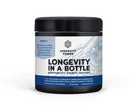 Longevity in a Bottle, 41 of The World's Greatest superfoods and Herbs Concentrated into The Ultimate Elixir of Health, 15 Servings, 60g (2.1oz)