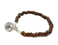 "Squared" Wooden Bead Essential Oil Diffuser Bracelet