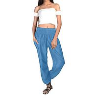 Mlide Women's Harem Trousers Hippy Aladdin Boho Style Yoga Harem Pants Casual Bloomers Pants