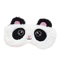 dressfan Plush Multicolored Unicorn Cartoon Eye Mask for Kids Unisex Adult Women Girls Men Eyeshade Travel Novelty