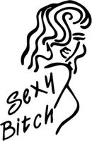 Sexy Bitch Girl Bad Naughty Vinyl Graphic Car Truck Windows Decor Decal Sticker - Die cut vinyl decal for windows, cars, trucks, tool boxes, laptops, MacBook - virtually any hard, smooth surface