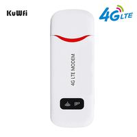 Unlocked 4G LTE USB Modem 100 Mbps Mini USB 4G Dongle Portable WiFi Hotspot Router with SIM Card Slot Support B1/B2/B4/B5/B17 for USA/CA/MX Network Band