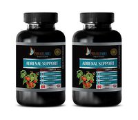 Energy Booster for Men - Adrenal Support Advanced Complex with ASHWAGANDHA Astragalus and PANAX Ginseng - Astragalus Root Complex - 2 Bottles 120 Capsules
