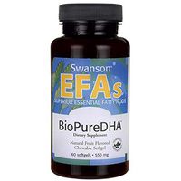 Swanson Biopure Dha Fish Oil Chewable Softgels 550 Milligrams 60 Sgels