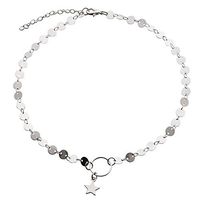 Meolin Women Fashion Coin Star Chain Choker Necklace Delicate Charms Jewelry ,alloy,As Description
