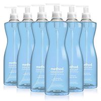 Method Sea Minerals Dish Soap, Pump Bottles, 18 Fl Oz, Pack of 6
