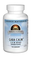 Source Naturals Serene Science, GABA Calm - Supports A Calming Mood, Quick Dissolving Orange Flavor - 120 Lozenges