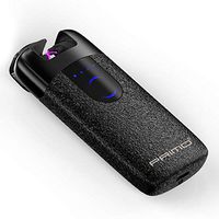 2018 New Floating Touch No Buttom USB Lighter Double Arc Gift Pack (Matte Black)