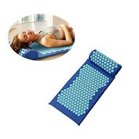 TODAYTOP Acupressure Mat and Pillow Set Wellness Therapy Massage Yoga Mat Portable Massage Mat Set for Relaxation Pain Relief Free Acupuncture Mat and Acupuncture Pillow