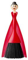 Vigar Carla Crumb Collector, 10-3/4-Inches, Red, Black