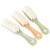 Qingsun 3 Pcs Plastic Handle Clothes Cleaner Shoes Scrubbing Cleaning Brush