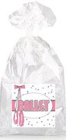 Pink Ballet Slippers Party Favor Bags with Ties - 12pack