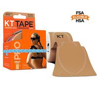 KT Tape Pro Kinesiology Therapeutic Sports Tape, 16.6 Foot Uncut Roll, Stealth Beige, Latex Free, Water Resistance, Pro & Olympic Choice