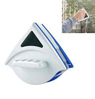 FZ FUTURE Window Cleaning, Double-Sided Magnetic Glass Wipe, with Ergonomic Handle Design, for 3-8mm Single Glass