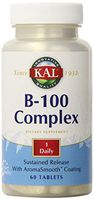 KAL B-100 Complex SR Tablet, 100 mg, 60 Count