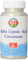 Kal Alpha Lipoic Acid Cinnamon, 300mg/150mg, 60 Tablets