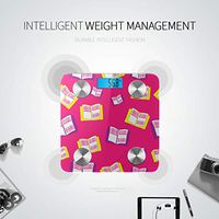 Bluetooth Scale for Weight Cartoon Cute Study Room Small Items Smart Scale Apple Health Body Fat Composition Monitor Analyzer with Smartphone App for Body Management-396 Lbs
