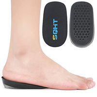 SQHT's Height Increase Insole - Gel Heel Shoe Lift Inserts, Achilles Tendon Cushion for Men and Women (1‘’ Height)